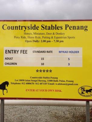 countryside stables penang
