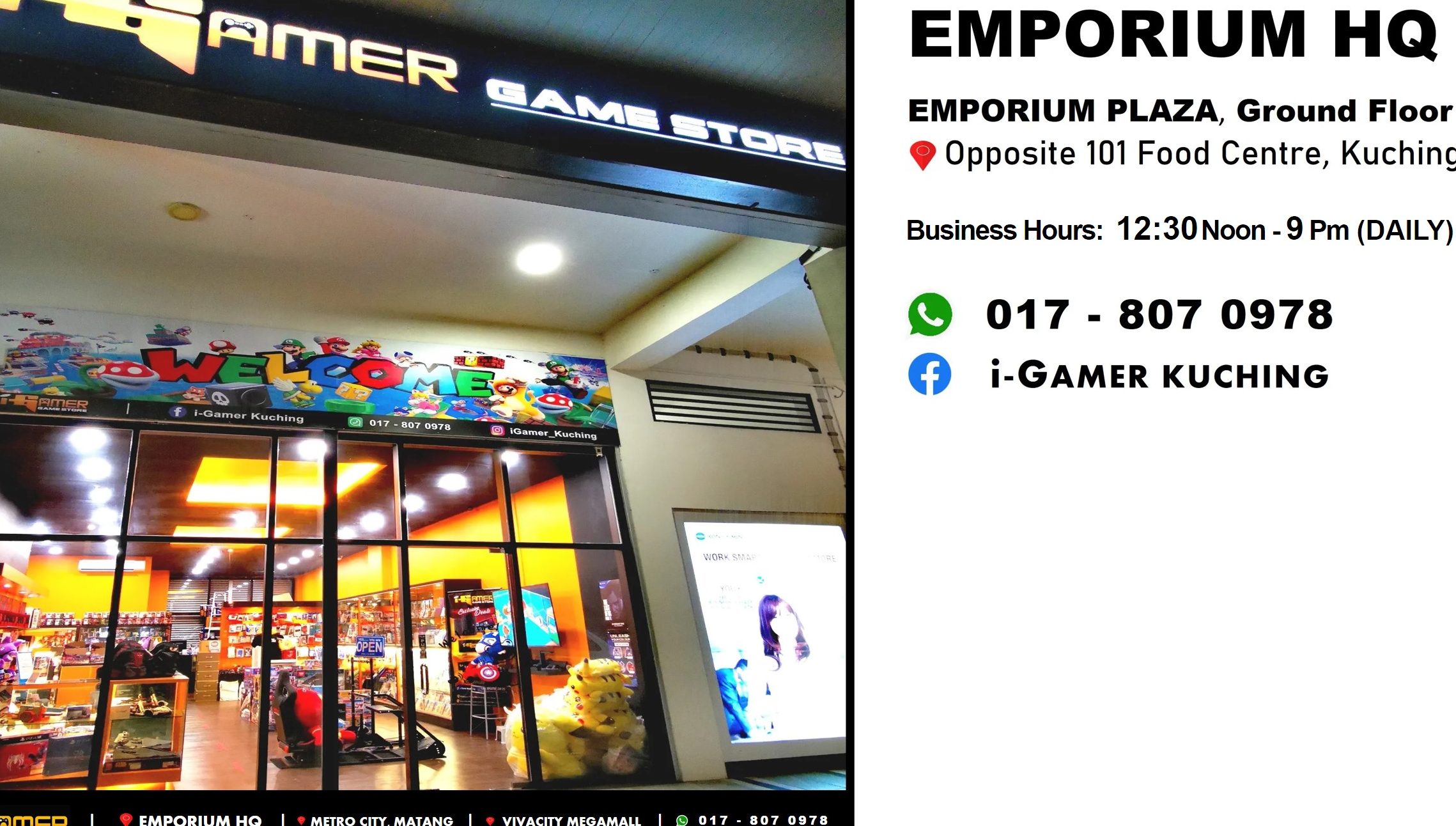 i gamer game store metrocity matang
