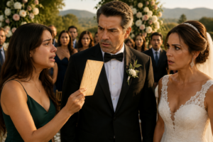 Interrumpió una boda con una misteriosa carta y reveló un secreto oculto durante 26 años